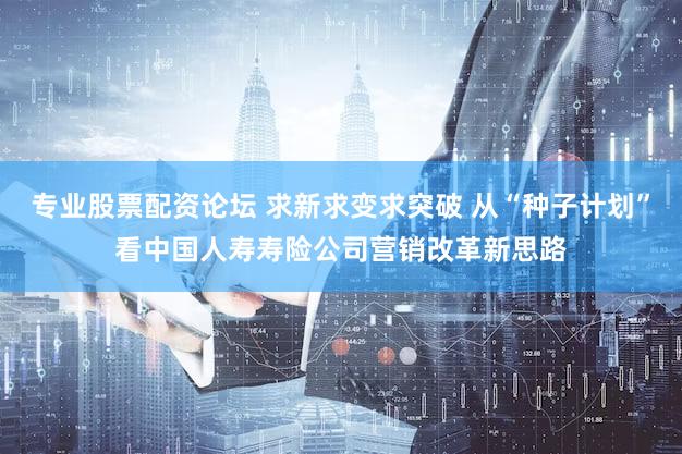 专业股票配资论坛 求新求变求突破 从“种子计划”看中国人寿寿险公司营销改革新思路