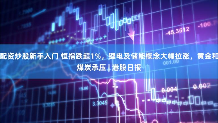 配资炒股新手入门 恒指跌超1%，锂电及储能概念大幅拉涨，黄金和煤炭承压 | 港股日报