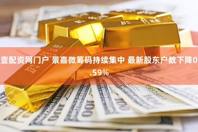 壹配资网门户 景嘉微筹码持续集中 最新股东户数下降0.59%