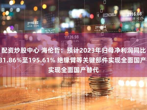 配资炒股中心 海伦哲：预计2023年归母净利润同比涨181.86%至195.61% 绝缘臂等关键部件实现全面国产替代
